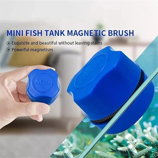 Magnetic Fish Tank Scraper Cleaning Brush, Magnet Brush Scrapers (No Floating) Accessory