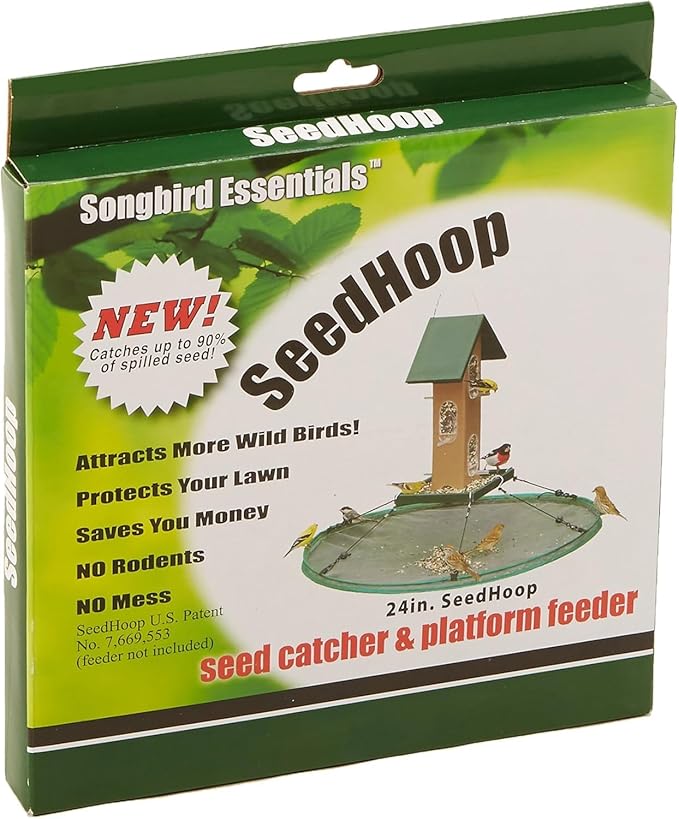 Songbird Essentials SEIA30024 Seed Hoop Seed Catcher & Platform Feeder