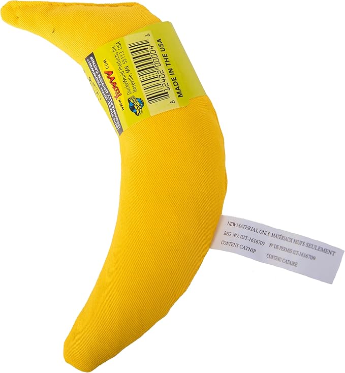 Yeowww! Catnip Toy, Yellow Banana