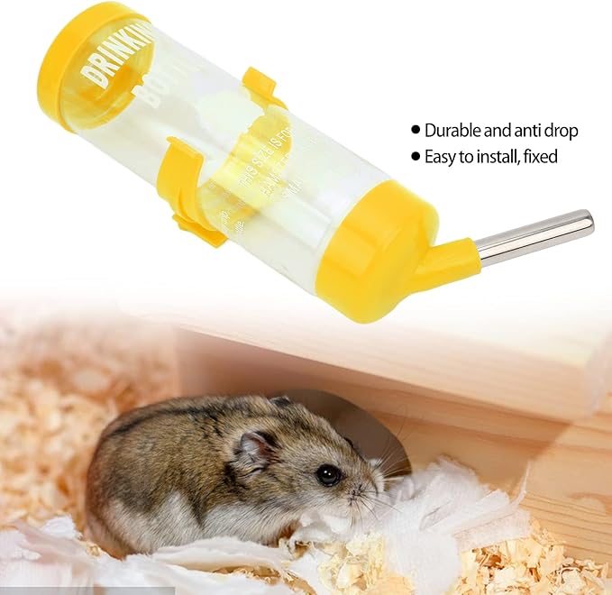 Automatic No Drip Small Animal Water Bottle, Water Dispenser for Hamster, Gerbil, Rat, Chinchilla, Guinea Pig, Rabbit