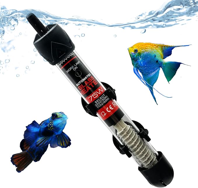 Fish Tank Aquarium Heater - Adjustable Temperature Submersible Thermostat Heater,25W/50W/100W/150W/200W/300W