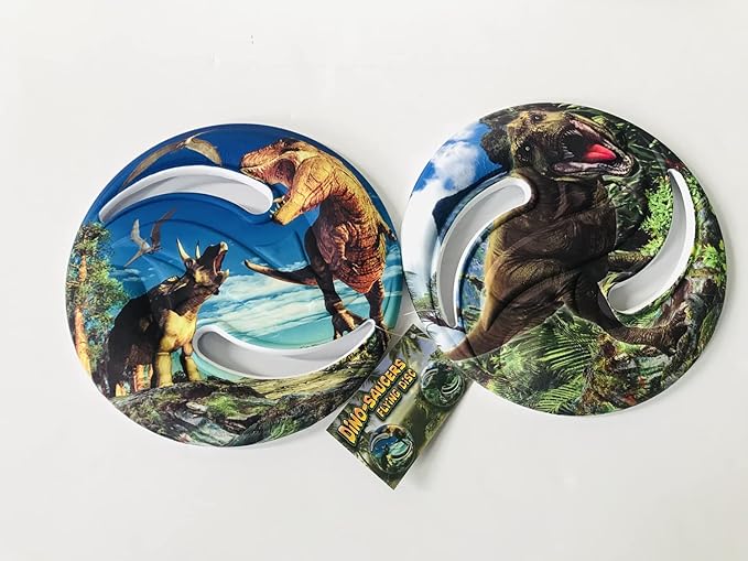 Aeromax Dino Saucer Foam Flying Disc 2 Pack (FD-C)