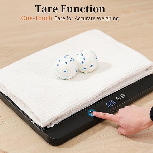YauYik Digital Pet Scale for Accurate Weighing - Baby Scales,Ideal for Small Pets, Puppies, Kittens and Cats with Non-Slip Mat - LED Display with Hold Function, Measures Up to 40kg（Batteries Included）