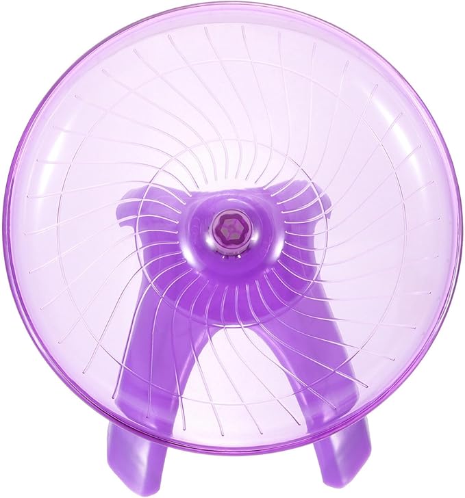 Ipetboom Hamster Wheel Chinchilla Running Saucer Silent Gerbils Wheel Purple Flying Saucer