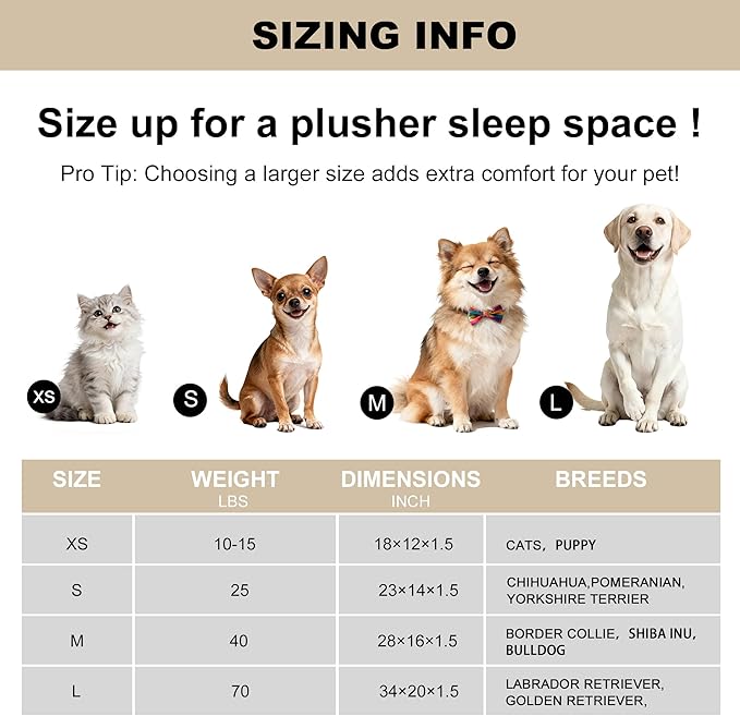 pobopobo Dog Crate Pad, Ultra Soft & Anti-Slip Kennel Mat, Secure Fit for Metal Crates & Dog Cages, Washable Cozy Bed for Small Medium Large Dogs Light Brown, S(23"*14"*1.5")