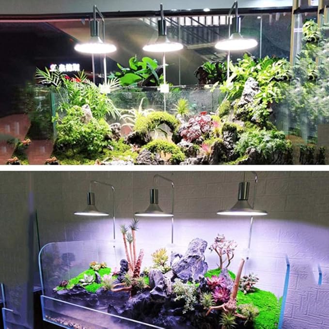 220V 20W/40W Aquarium LED Lights Aquatic Water Grass Plant Growth Lamp for Lighting Clip-on Light for Fish for Tank Crystal Chandeliers