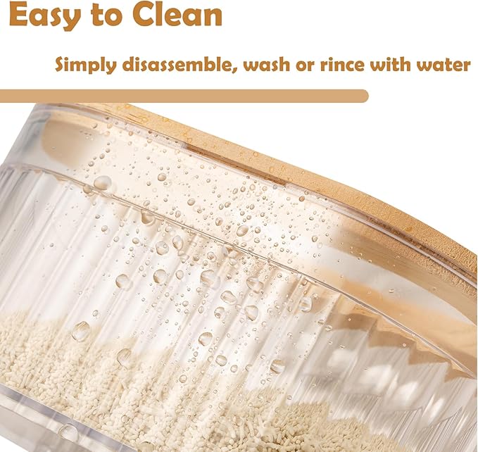 Transparent Oval Hamster Sand Bath Box for Hamster Cage Accessories, Digging Sand Container with Climbing Ladder, Large Sandbox for Hamsters Dust Bath and Play Sand, Large