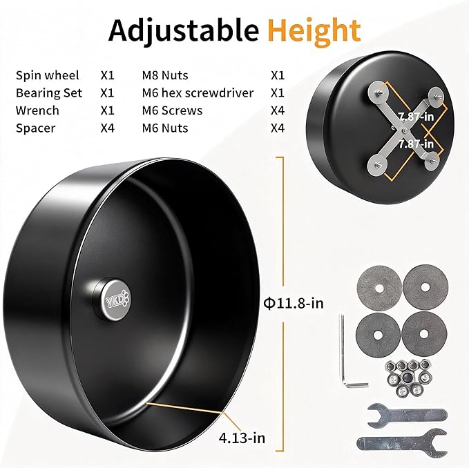 11.8" Silent Rat Exercise Wheel, Chinchilla Aluminum Alloy Noiseless Running Wheel for Fancy Rat, Chinchilla, Syrian Hamsters, Hedgehogs and Small Pets (Bracket-Black)
