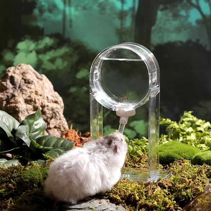 Hamster Water Bottle Holder Small Animals Bottle Stand for Dwarf Hamsters, Syrian Hamsters, Rats, Mice, Hedgehogs, Gerbils, Sugar Glider, Squirrels, Small Pets