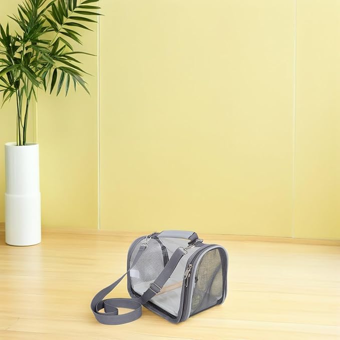 Portable Small Bird Travel Carrier Bag with Perch Lightweight Transport Cage for Parakeets Small Birds Outdoor Use