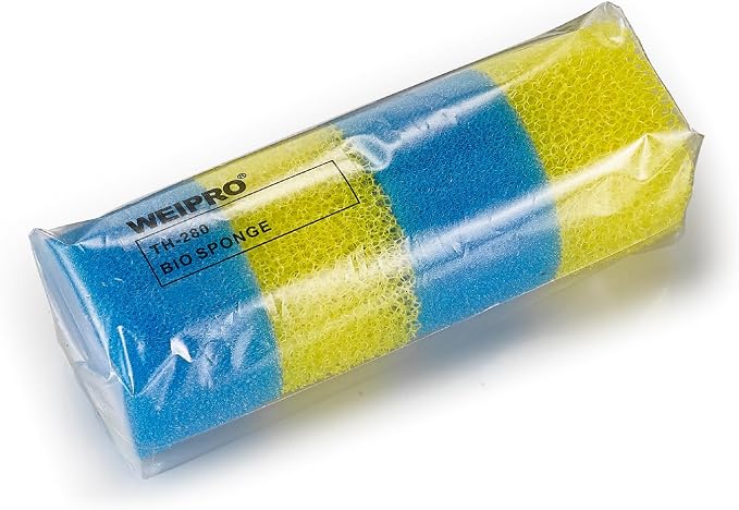 Cylindrical Fish Tank Filter Sponges, 2 Coarse Grades, Aquarium Filter Foams for Model TH-280 Internal Filter, Including 1 Fine Sponge, 1 Coarse Sponge(TH280-S)