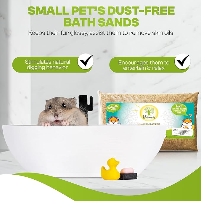 (12lb Bag) Hamster or Gerbil Bathing Sand Litter- All Natural Dry Desert Sand