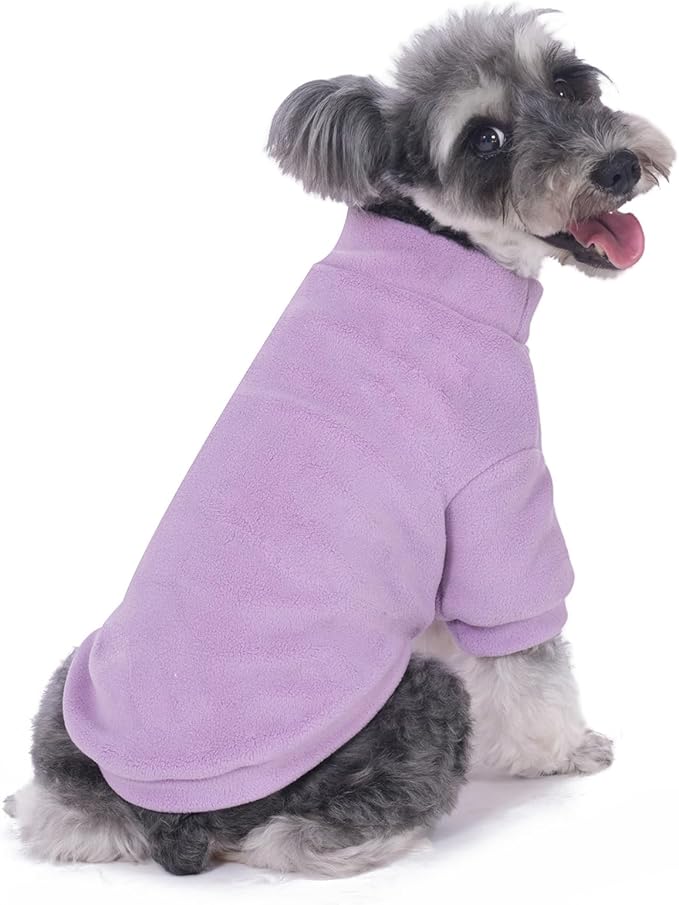 GYALAPERI Dog Sweater, 3 Pack Dog Sweaters for Small Dogs Girl Boy, Ultra Soft Warm Puppy Clothes Dog Coat for Winter (Rose+Lt Pink+Lt Purple, Medium)