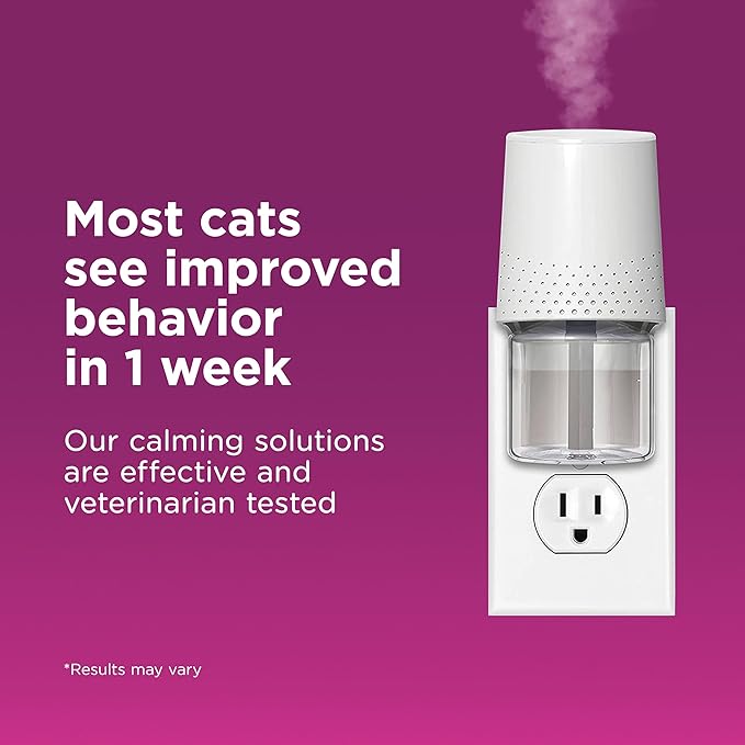 Comfort Zone Cat Calming Diffuser Refill, 3 Pack – Cat Calming Pheromone Refills Help Reduce Anxiety, Stress, Scratching, Urine Marking, Aggression, (30-Day Refills, 90-Day Supply)