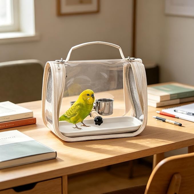 Bird Backpack Carrier,Transport Bag for Bird with Perch | Outdoor Cockatiel Bag - for Parrot Parakeet Cockatiel Conure Cockatoo Outdoor Travel Camping Road Trip Vacation