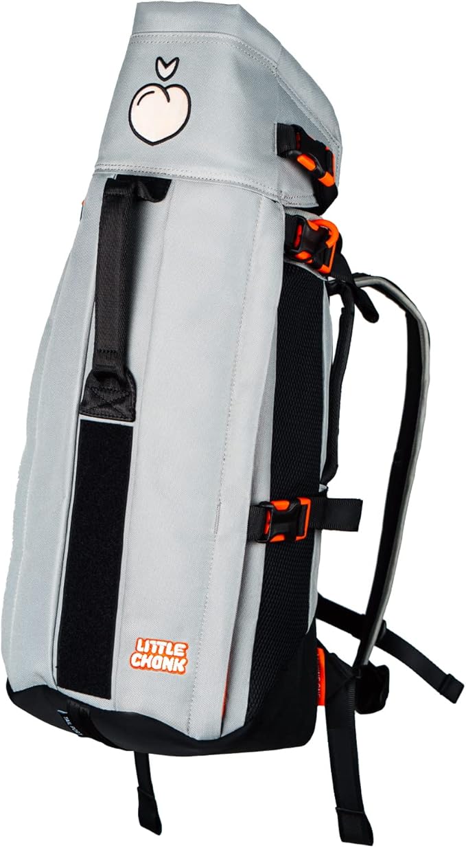 Maxine One Dog Backpack Carrier for Medium Dogs by Little Chonk | Adjustable & Ergonomic Front Facing Dog Carrier Backpack | Pet Backpack Carrier Featured in Wired Magazine - Light Gray