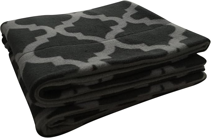 Small Pets and Company Guinea Pig Fleece Cage Liner for Midwest Habitat | Fleece Guinea Pig Bedding (Midwest, Gray Quatrefoil)