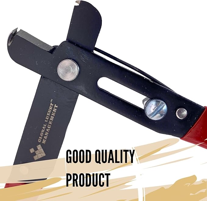 Scissors to Cutting Rings for Aluminum & Plastic Rings - Precision & Safety, for Pigeons, Canaries, Finches, Exotic Birds and Chicken Leg Bands (Red, Black)