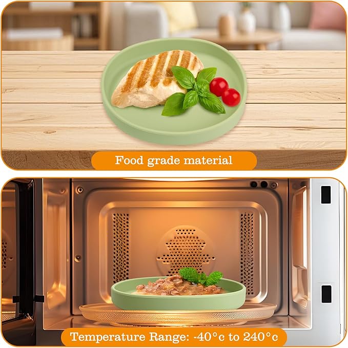 BNOSDM Silicone Dog Food Plate Shallow Dog Bowl Flat Cat Dish 1 Pack Small Puppy Plates for Small Dogs and Cats Whisker Fatigue Pet Feeding Bowls for Dry and Wet Food (Yellow)