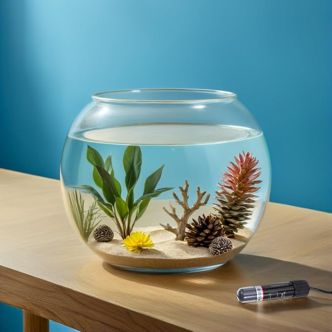 NUOBESTY 2pcs USB Operated Betta Aquarium Heater 10w Small Fish Tank Heater with Silex Glass, Portable Spacesaving Mini Design for Home and Office, Suitable for 5l Fish Tanks