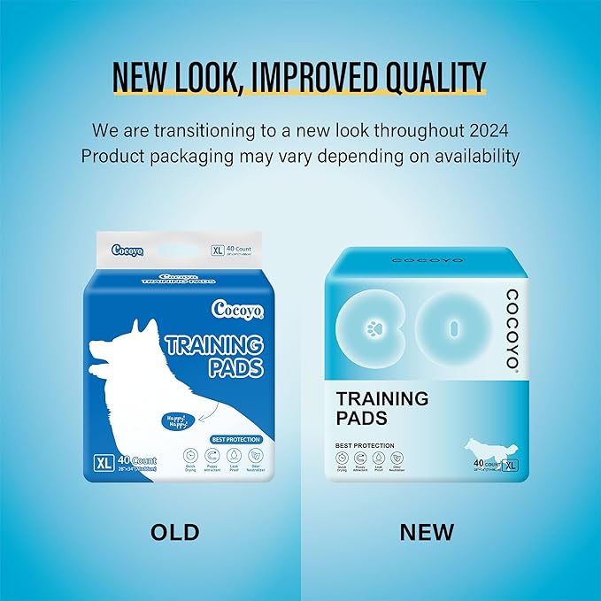 COCOYO Best Value Training Pads, 28" by 34" XL, 80 Count,Blue and White