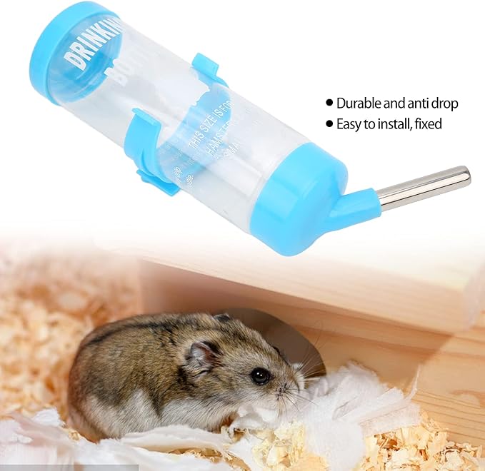 HEEPDD Small Animal Water Bottle, Automatic No Drip Hamster Water Dispenser for Pet Dwarf Hamster Gerbil Rat Chinchillas Guinea Pig Rabbit
