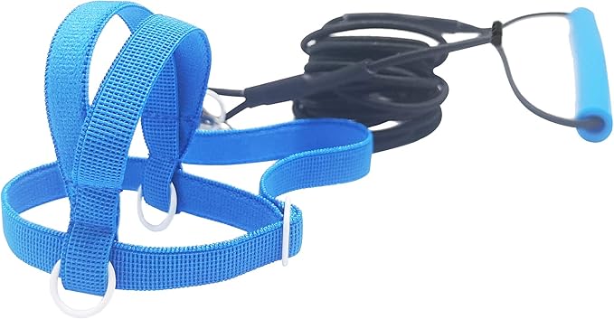 VANFAVORI Adjustable Bird Harness with 80 Inch Leash,Outdoor Flying Training Rope Kit for Bird Parrots Cockatiel S Size Weight 70-120 Grams,Blue