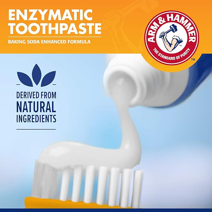 Arm & Hammer for Pets Tartar Control Dog Dental Care Kit, Banana Mint Flavor Toothpaste with Baking Soda, Double-Sided Toothbrush and Finger Brush Included, 2.5 Oz, 3-Piece - 48 Pack