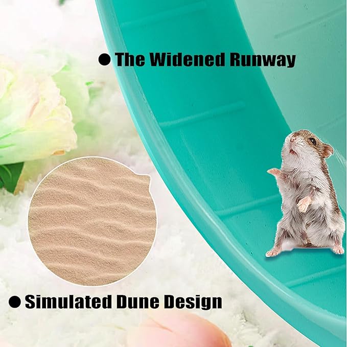 Hamster Wheel, 7 inch Silent Hamster Exercise Running Wheel with Stand,Pet Small Animals Exercise Running Toys,Adjustable Quiet Spinner for Guinea Pigs, Sugar Gliders, Gerbils