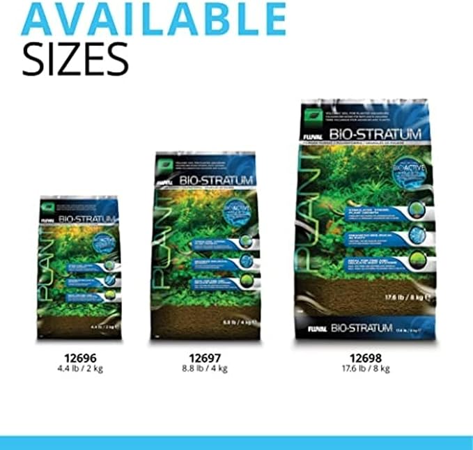 Fluval 12698 Natural Mineral-Rich Volcanic Soil Bio Stratum for Planted Tanks, 17.6 lbs. - Aquarium Substrate for Healthy Plant Development, Growth, and Color