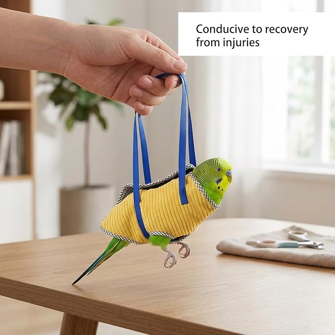 Bird Harness, Bird Diaper and Parrot Diaper for Pet Birds, Comfortable Fabric Design, Easy to Use Bi-rd Leash for Outdoor Activities, Durable and Secure Bird Walking Accessory