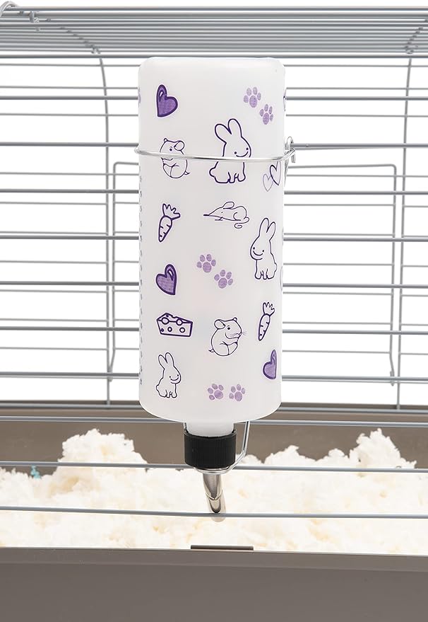Lixit® Original Super Seal Classic Water Bottle for Rabbits, Cats, Ferrets, Hamsters, Guinea Pigs, Gerbils and Other Small Animals - Made in USA (Frosted (Pack of 1), 32 Ounce)
