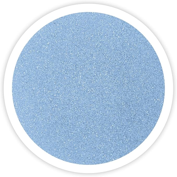 Ice Blue Unity Sand -1.5 LB (22oz), Baby Blue Colored Sand for Weddings, Vase Filler, Home Decor, Crafts, Terrariums, and More