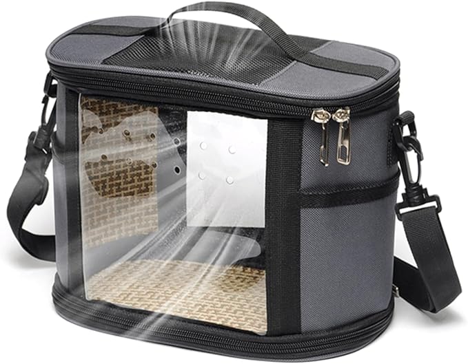 Parrot Travel Bag – Portable Bird Carrier, Small Pet Shoulder Bag, Lightweight Travel Backpack | Comfortable Travels Solution, Easy Carry Bags for Budgies Cockatiel Parrot Hamster