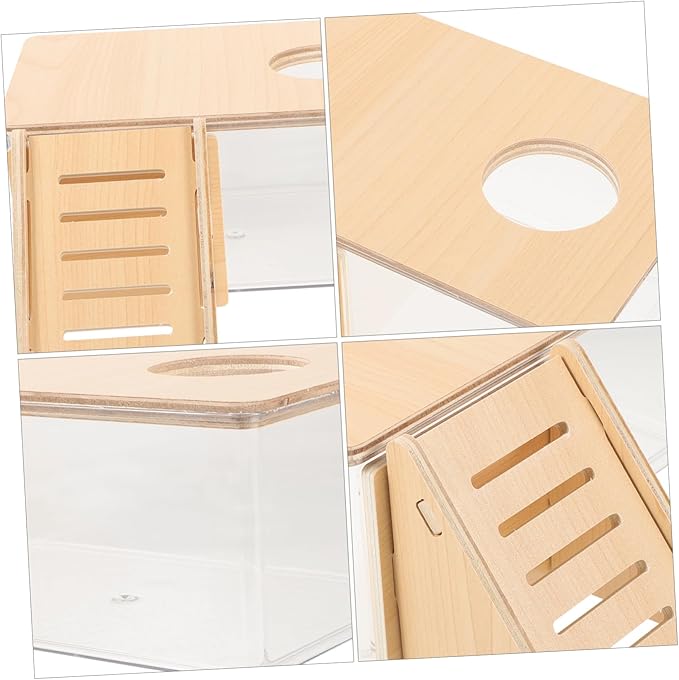 KESYOO 2pcs Acrylic Hamster Bath Box Gerbils Bath Sand Tub for Hamsters Chinchilla Dust