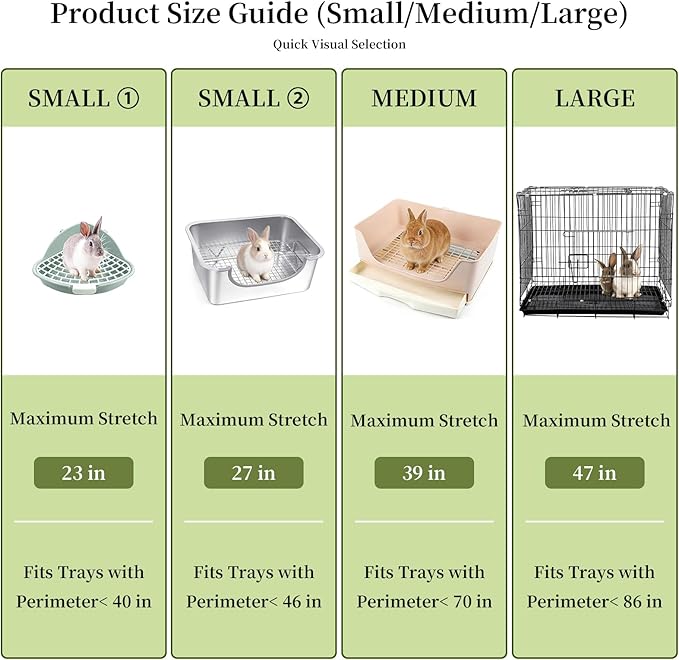 upcessory Disposable 50 pcs Small Animal Cage Liners, Rabbit Tray Film Liner Bunny Litter Pan Bags Guinea Pig Cage Toilet Plastic Film for Bird Hamster Chinchilla Hedgehog