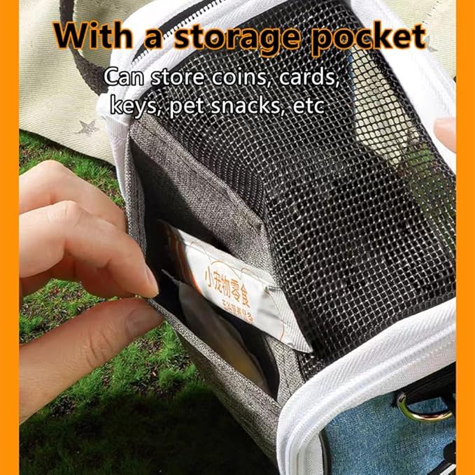 Small Animal Carrier Bag, Bearded Dragon Travel Carrier, Lizards Snak Carrier, Bird Carrier Backpack, Clear Bubble Window Backpack for Kitty, Small Pet Travel Carrier for Hedgehog Parrot