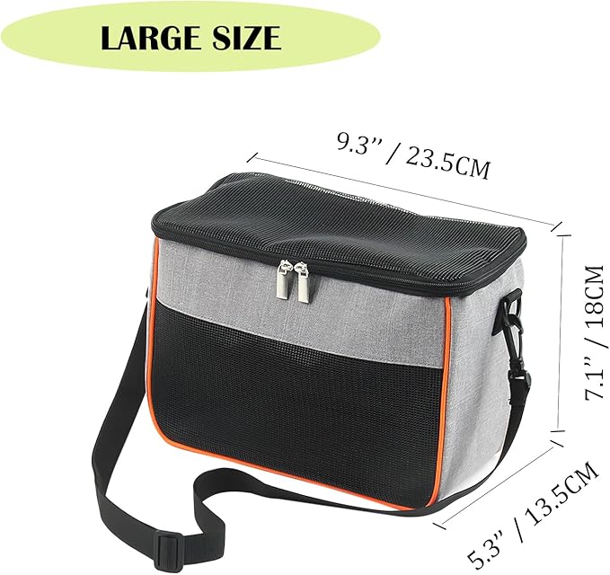 haozaikeji Guinea Pig Carrier Bag Portable Rabbit Travel Bag Breathable Small Animal Outgoing Pouch Hamster Carrier with Pad