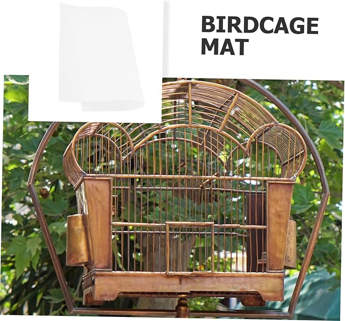 KESYOO 100pcs Bird Cage Liner Disposable Absorbent Liners for Parrot Cages Moisture-Resistant Clean-up Fecal Pads for Birdcage Care