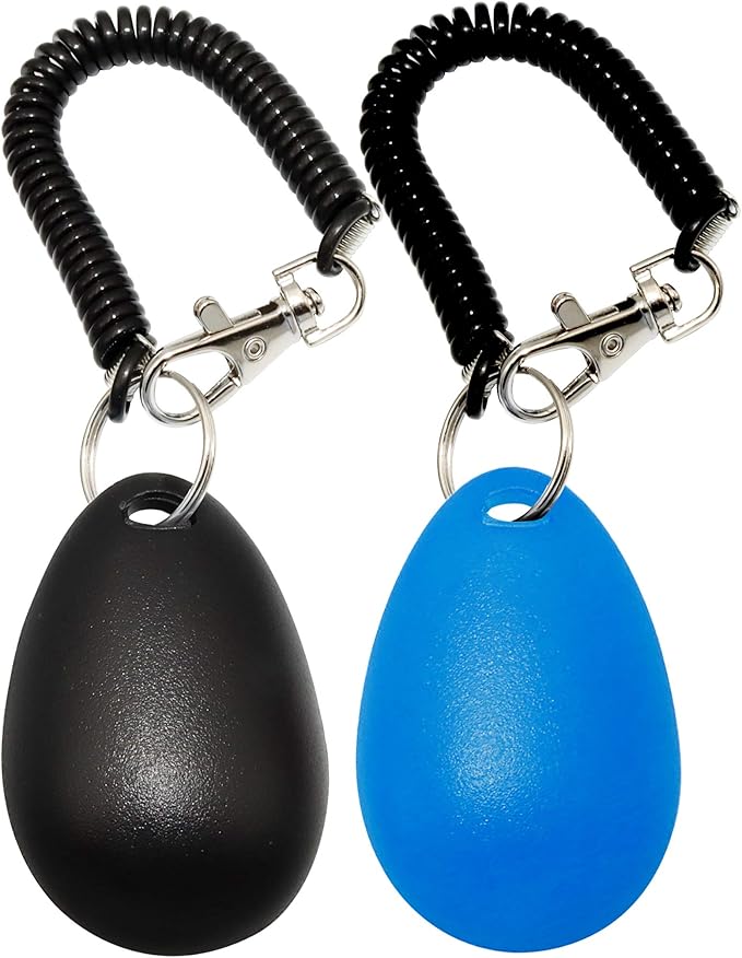 Chadou Pet Training Clicker for Dog, Clickers with Wrist Strap for Cat Bird Puppy, 2 Pack