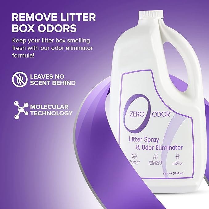 Zero Odor 64 oz. Litter Odor Eliminator Air Freshener Spray Refill LR1101408