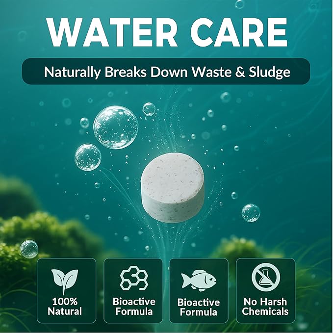 Muck Clear – Natural Pond Sludge Treatment, 4 LB for Ponds, Fountains & Bird Baths, Beneficial Bacteria & Enzymes, Chemical-Free & Safe for Fish, Pets & Wildlife