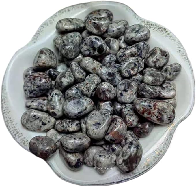 Erliway 100g Natural Yooperlite Stone Crystal Chips 7-9mm Tumbled Stones | Small Crushed Crystal Stone, Polished Flame Stone Chips for Fish Tank, Healing Tumbled Rocks for Reiki Jewelry Making Décor