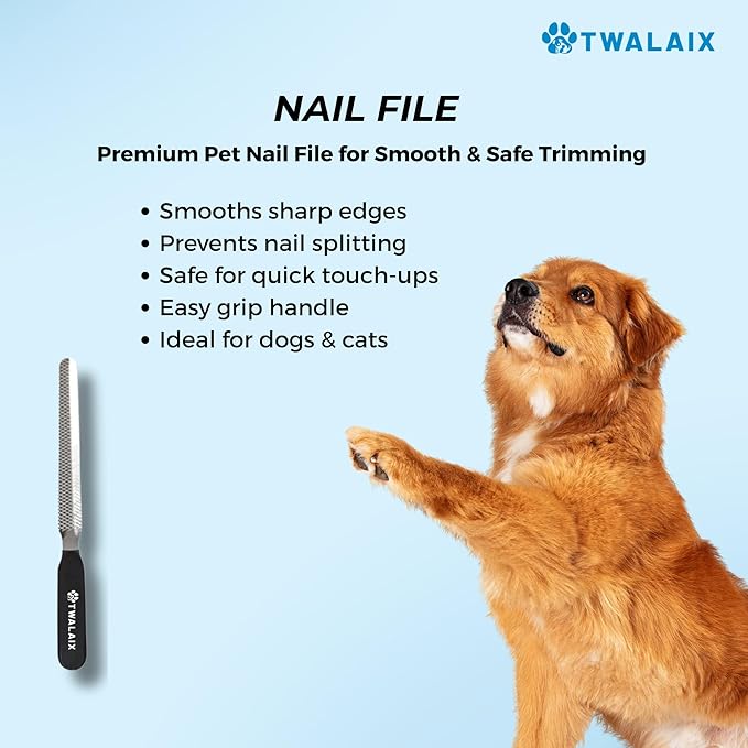 8 in 1 Pet Grooming Kit for Dogs & Cats – Deshedding Brush, Undercoat Rake, Slicker Brush, Nail Clipper, Scissors & Bath Brush for All Coat Types