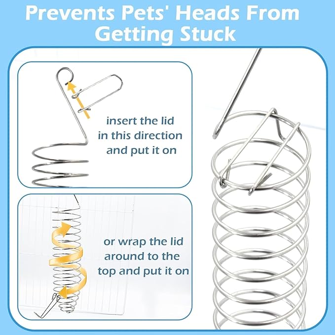 3Pcs Rat Enrichment Toys, 304 Stainless Steel Rat Foraging Toy for Fruit Vegetable Holder, Fancy Mice Cage Accessories Puzzle Toy, Hanging Rodent Toys Slow Feeder, Bird Foraging for Parakeet