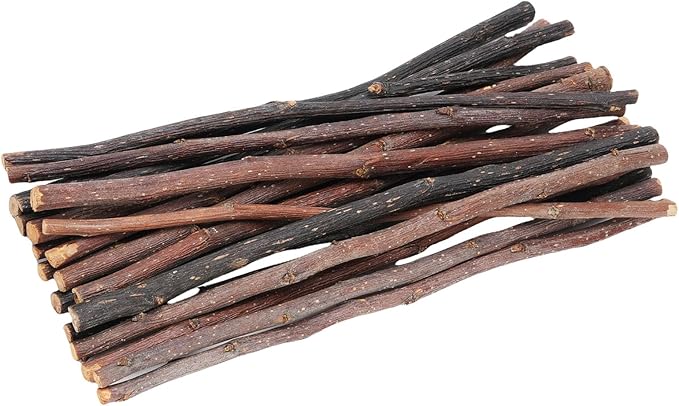 Apples Sticks,20pcs Hamster Chew Toys,Hamster Toys,Small Animals Molar Wood Treats Pet Snacks,Chew Sticks for Rabbits Chinchillas Guinea Pig Gerbil Parrot Bunny 20cm