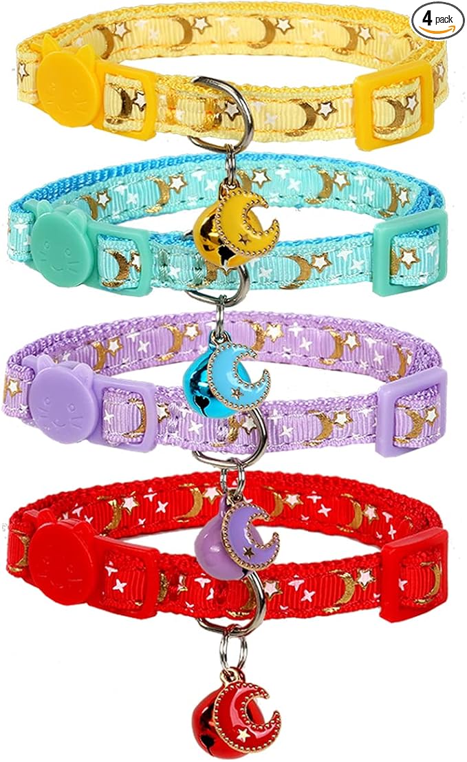 Yizepet Cat Collars with Bells, Breakaway Kitten Collar, Cute Kitty Collar, Pet Supplies Accessories