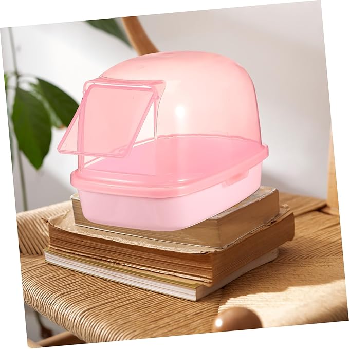 COLLBATH Chinchilla Sand Bath Large Chinchilla Dust Bath for Hamsters Plastic Sand Bathroom