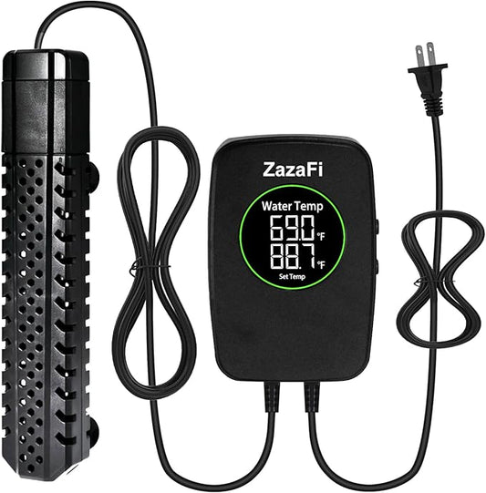 Aquarium Heater 500W, Fish Tank Heater with High-Temperature Protection and Turtle Tank Heater with Automatic Power-Off When Leaving Seawater or Freshwater.