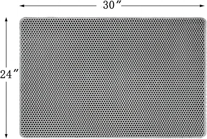 Cat Litter Mat Large Cat Litter Trapping Mat 30x24 inch Double Layer Urine and Water Proof Kitty Litter Box Mat XL
